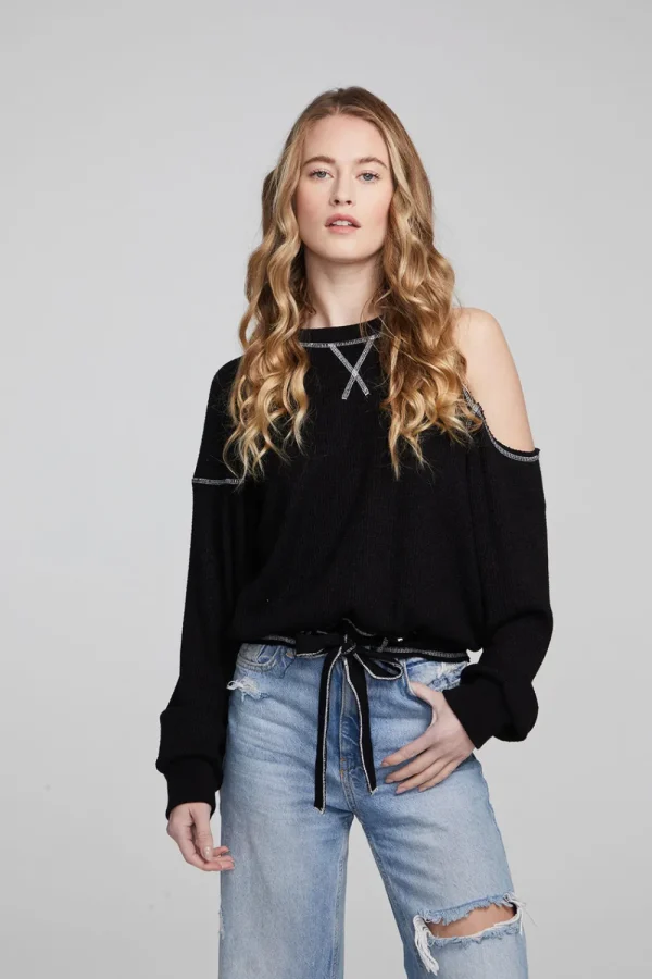 Outlet Hendrix Shadow Black Pullover Women Outerwear | Loungewear