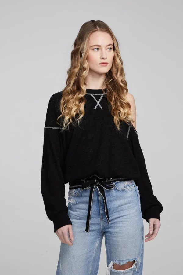 Outlet Hendrix Shadow Black Pullover Women Outerwear | Loungewear