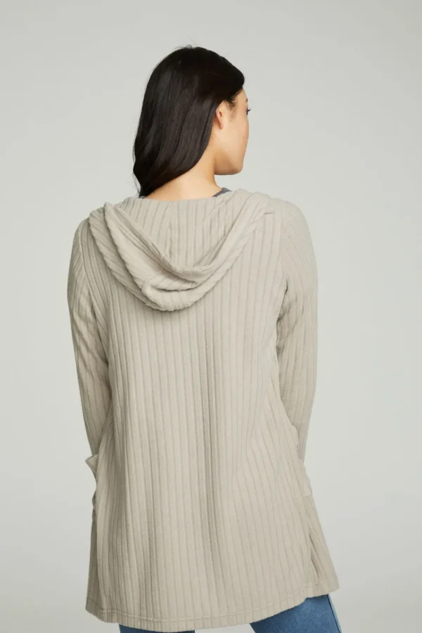 Online Hooded Open Duster Cardigan With Pockets Women Outerwear | Tops