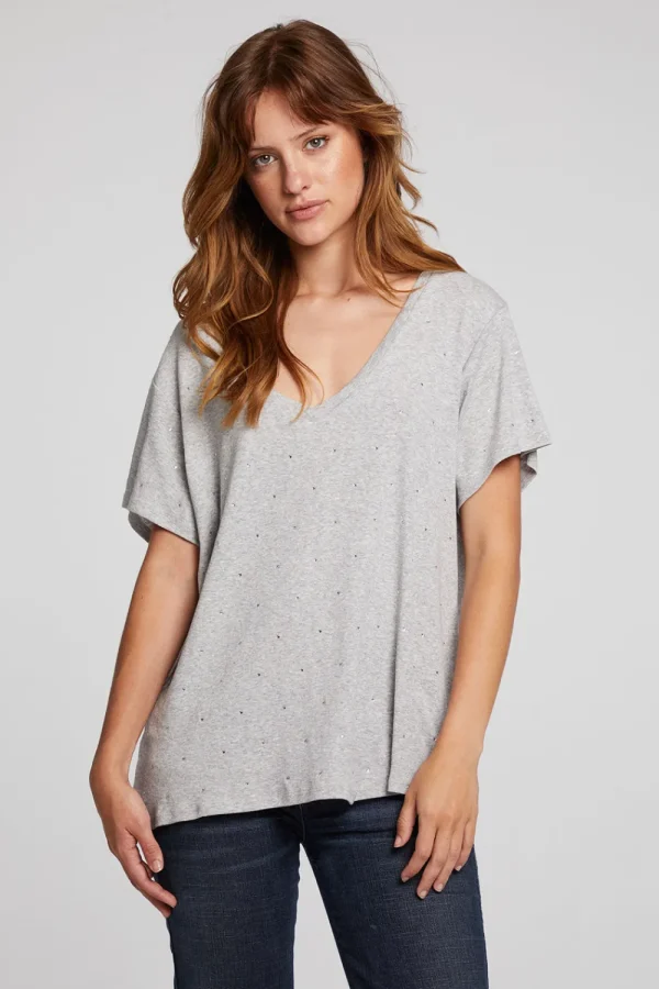Discount Hyacinth Heather Grey Tee Women Loungewear | Tops