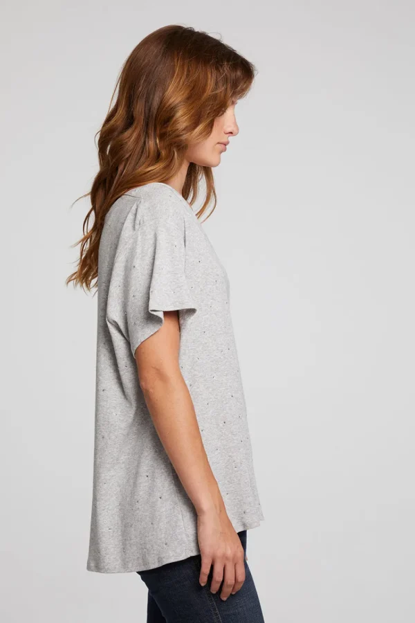 Discount Hyacinth Heather Grey Tee Women Loungewear | Tops