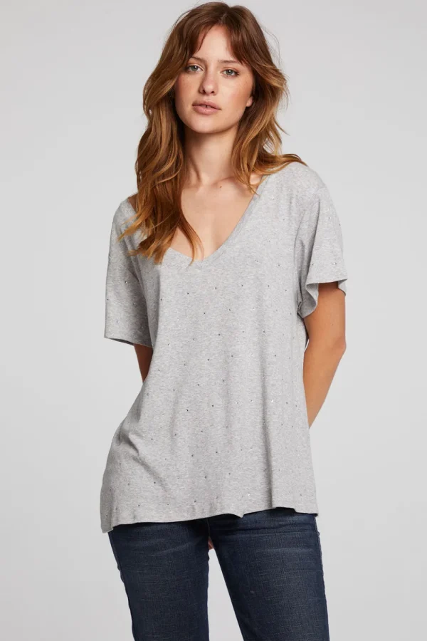 Discount Hyacinth Heather Grey Tee Women Loungewear | Tops