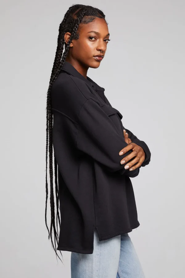 Discount Hyde Licorice Button Down Women Loungewear | Tops