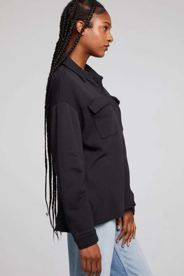 Discount Hyde Licorice Button Down Women Loungewear | Tops