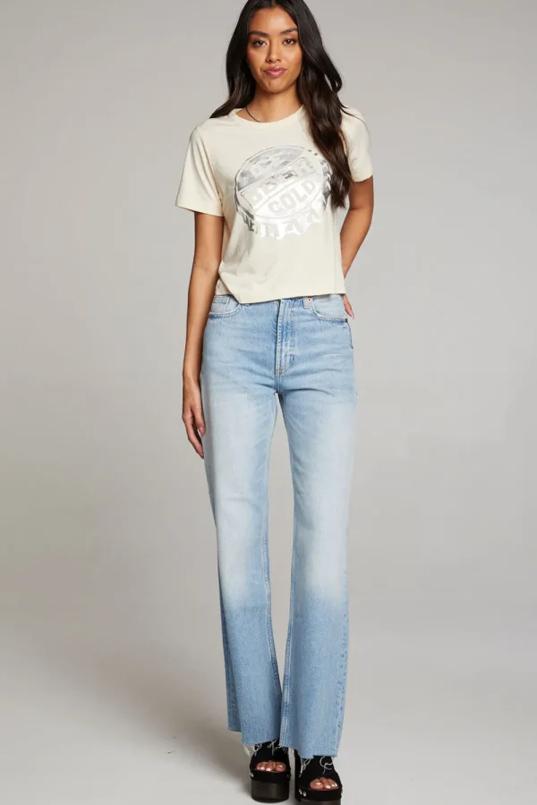 Clearance Ice Cold Beer Embroidery Tee Women Loungewear | Graphics