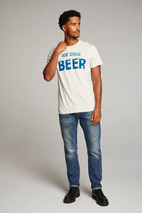 Fashion Ice Cold Beer Mens Tee Tops