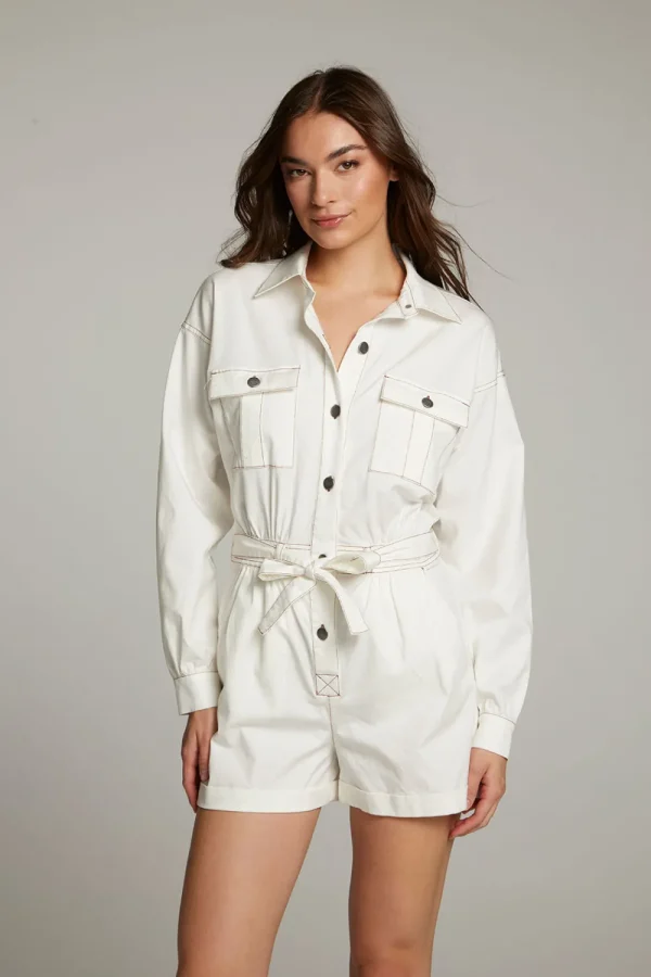 Best Isabella White Romper Women Loungewear | Bottoms