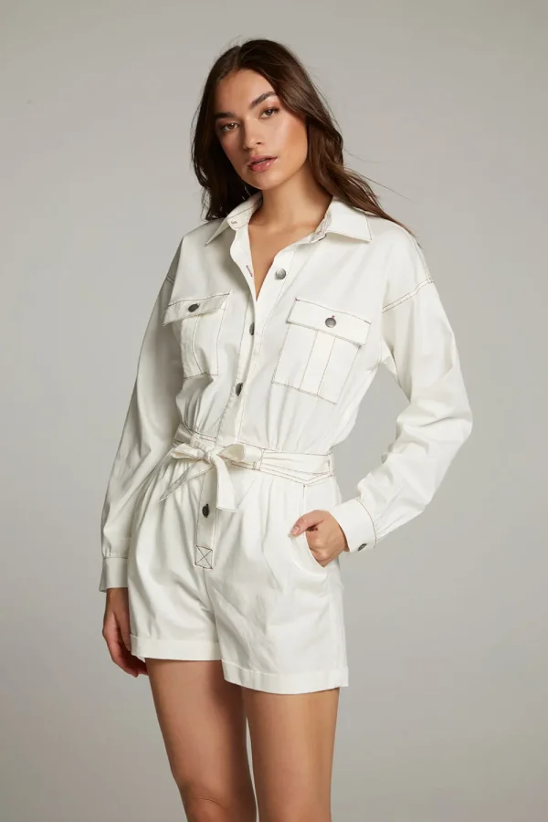 Best Isabella White Romper Women Loungewear | Bottoms