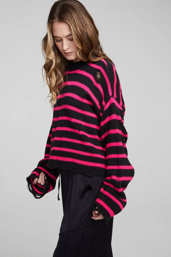 Best Jax Melrose Stripe Pullover Women Loungewear