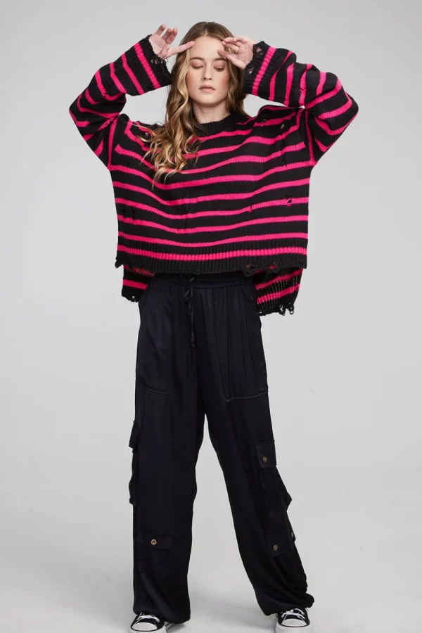 Best Jax Melrose Stripe Pullover Women Loungewear