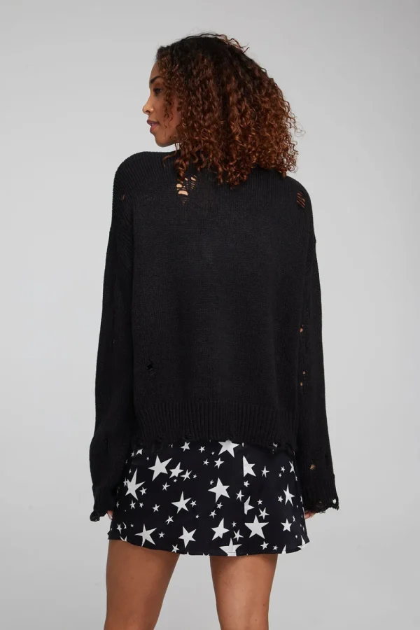 Fashion Jax Shadow Black Pullover Women Loungewear