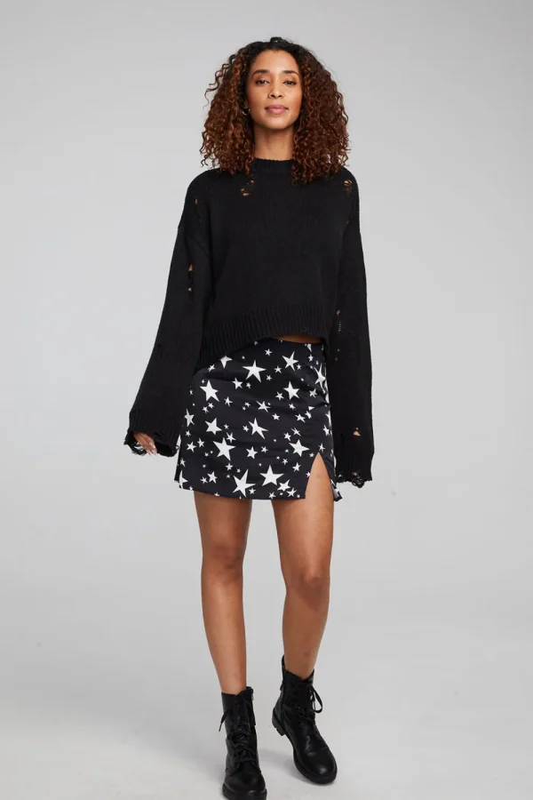 Fashion Jax Shadow Black Pullover Women Loungewear