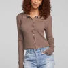 Shop Jayla Deep Taupe Cardigan Women Loungewear