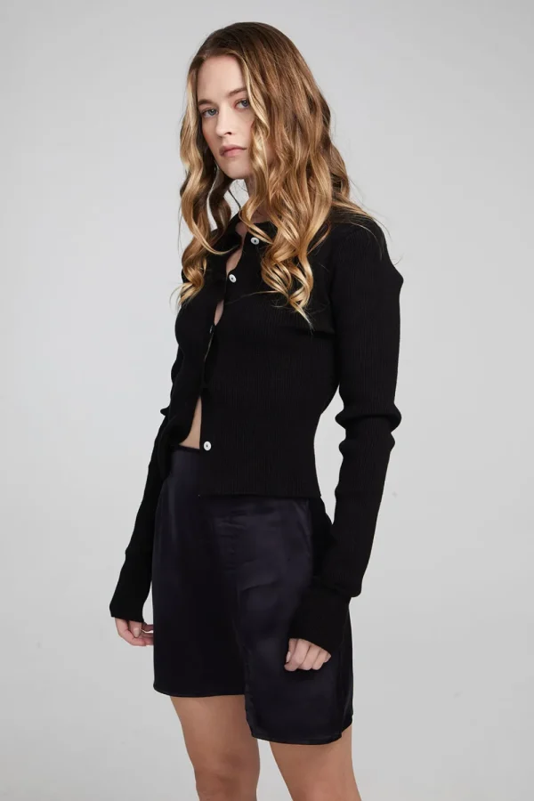 Sale Jayla Shadow Black Cardigan Women Loungewear