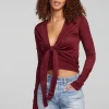 Online Jeni Wine Red Long Sleeve Women Loungewear