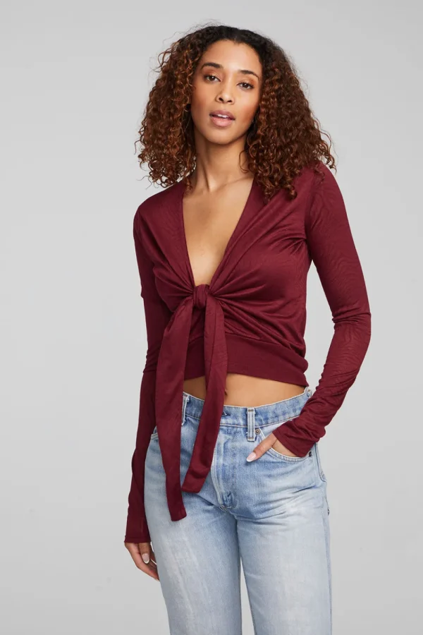 Online Jeni Wine Red Long Sleeve Women Loungewear