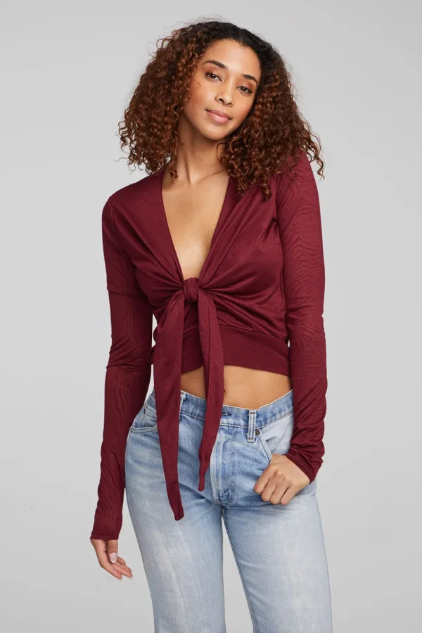Online Jeni Wine Red Long Sleeve Women Loungewear