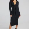 Shop Jenn Shadow Black Midi Dress Women Loungewear | Dresses