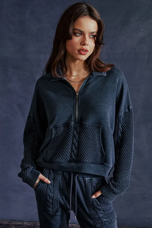 Shop Joe Licorice Half Zip Women Outerwear | Loungewear