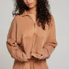 Clearance Joe Toffee Half Zip Women Outerwear | Loungewear