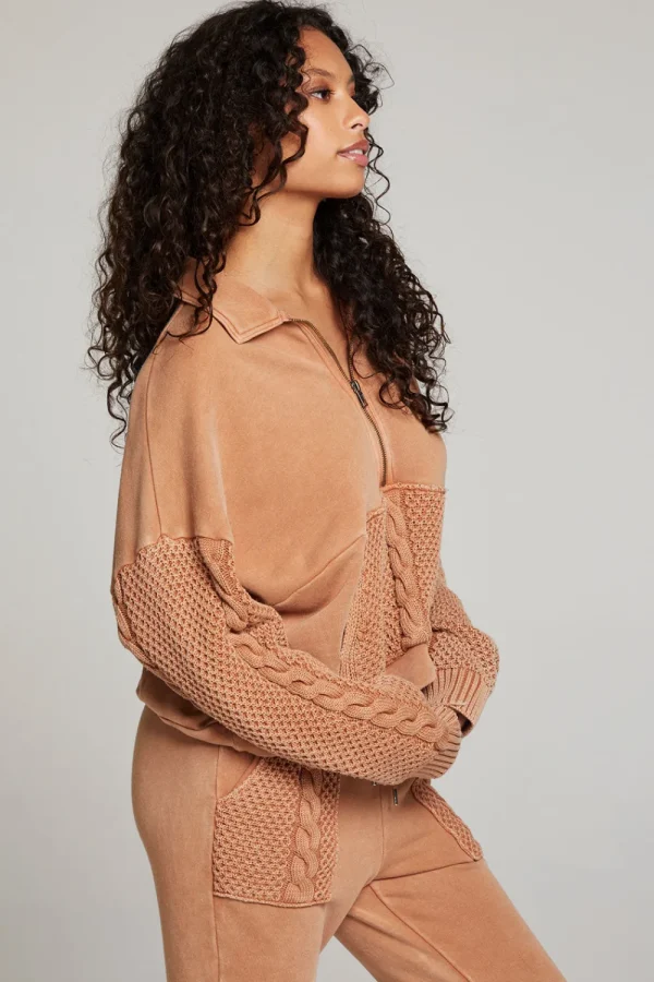 Clearance Joe Toffee Half Zip Women Outerwear | Loungewear