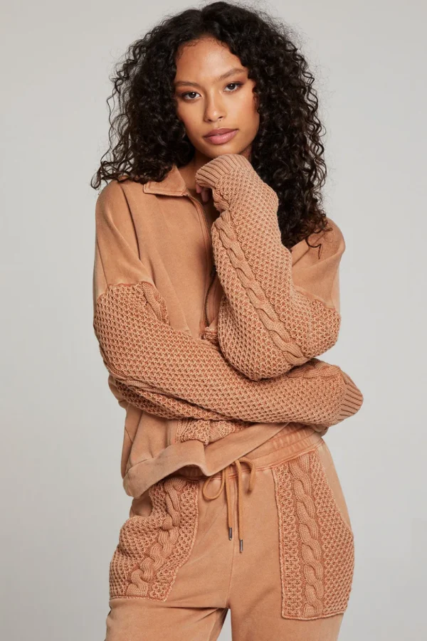 Clearance Joe Toffee Half Zip Women Outerwear | Loungewear