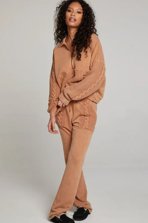 Clearance Joe Toffee Half Zip Women Outerwear | Loungewear