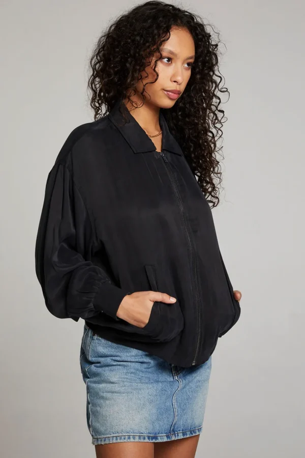 Hot Johnny Licorice Zip Up Jacket Women Outerwear | Loungewear