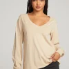 Fashion Kara Cappuccino Long Sleeve Women Loungewear | Essentials