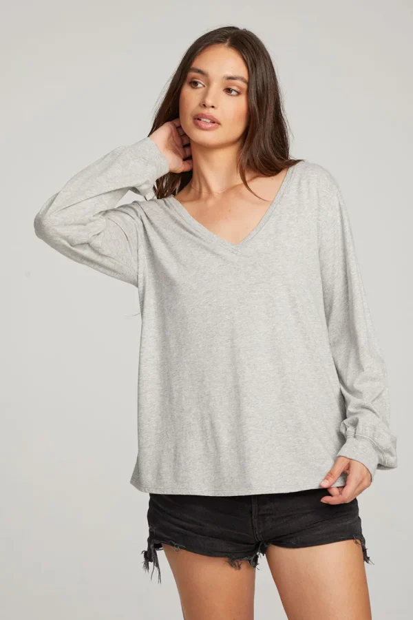 Discount Kara Heather Grey Long Sleeve Women Loungewear | Essentials