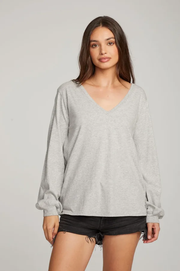 Discount Kara Heather Grey Long Sleeve Women Loungewear | Essentials