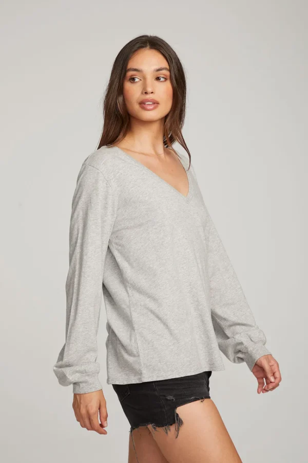 Discount Kara Heather Grey Long Sleeve Women Loungewear | Essentials