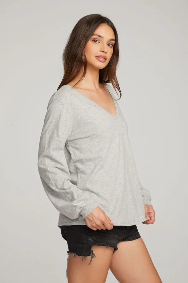 Discount Kara Heather Grey Long Sleeve Women Loungewear | Essentials