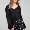 Cheap Kara Shadow Black Long Sleeve Women Outerwear | Loungewear