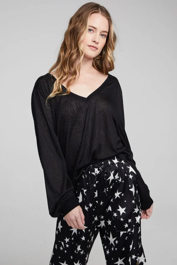 Cheap Kara Shadow Black Long Sleeve Women Outerwear | Loungewear