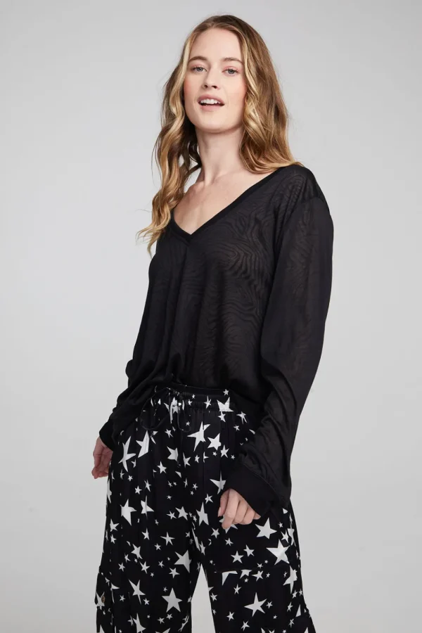 Cheap Kara Shadow Black Long Sleeve Women Outerwear | Loungewear