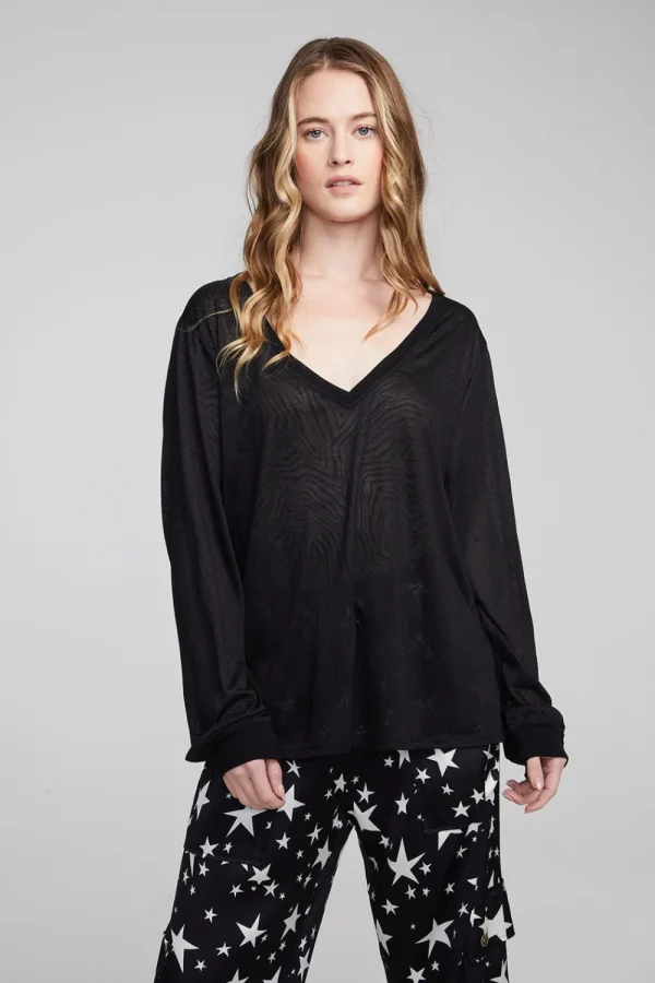 Cheap Kara Shadow Black Long Sleeve Women Outerwear | Loungewear