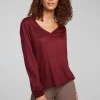 Clearance Kara Wine Red Long Sleeve Women Outerwear | Loungewear