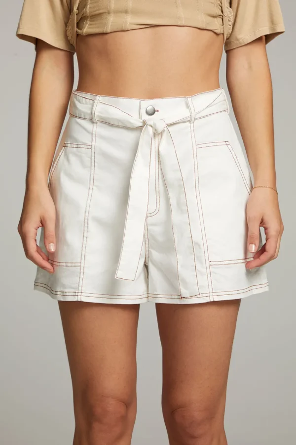 New Karina White Short Women Loungewear | Bottoms