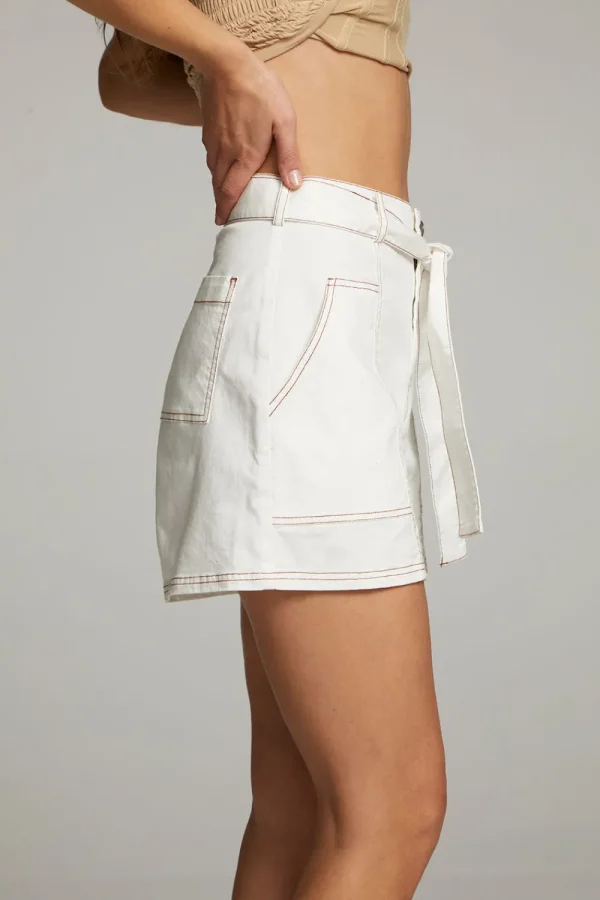 New Karina White Short Women Loungewear | Bottoms