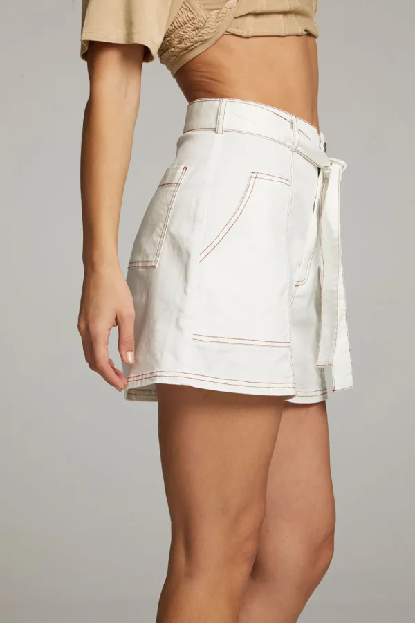 New Karina White Short Women Loungewear | Bottoms