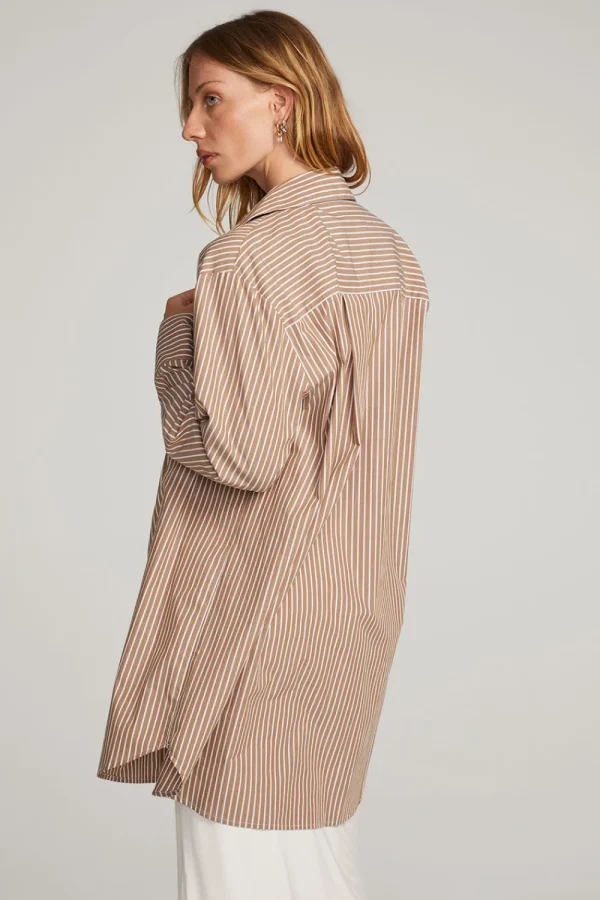 New Kerstin Whiskey Stripe Button Down Women Loungewear | Tops