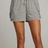 Cheap King Streaky Grey Short Women Loungewear | Bottoms