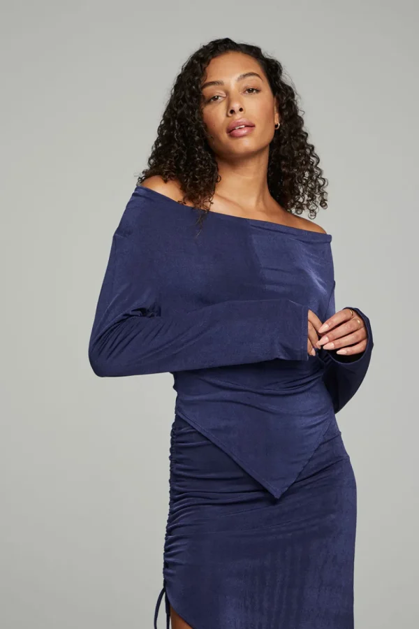 Best Sale Koston Long Sleeve - Dark Denim Women Outerwear | Loungewear