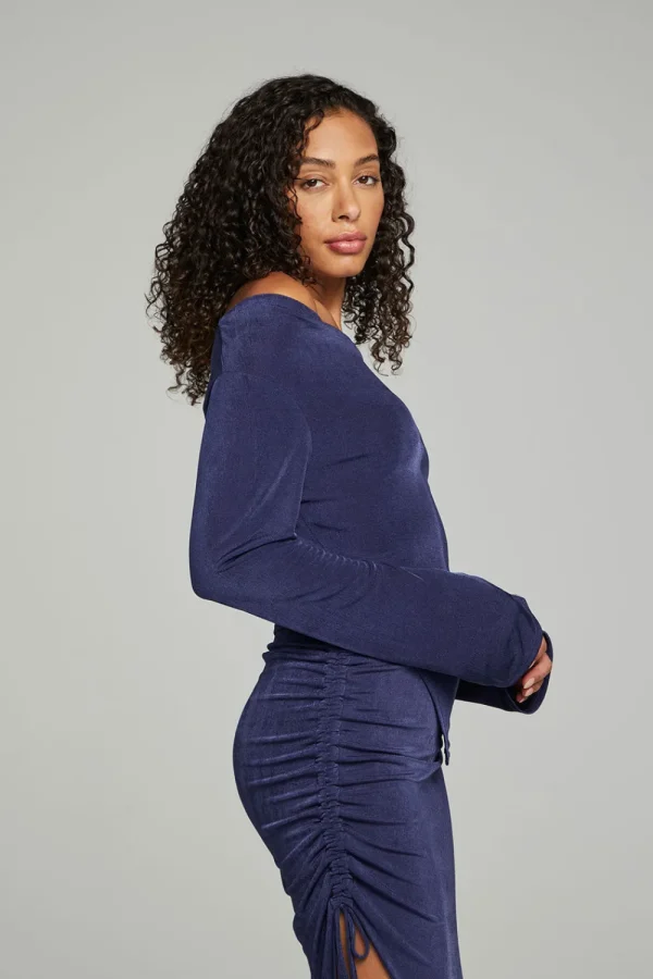 Best Sale Koston Long Sleeve - Dark Denim Women Outerwear | Loungewear