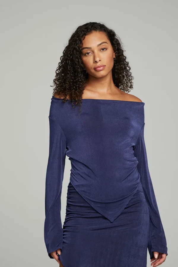 Best Sale Koston Long Sleeve - Dark Denim Women Outerwear | Loungewear