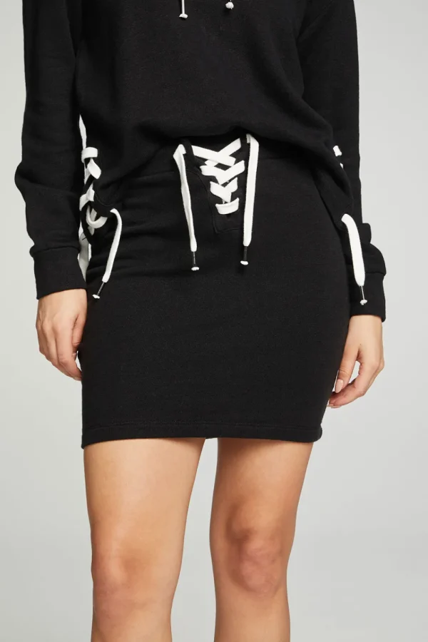 New Lace Up Mini Skirt Women Bottoms