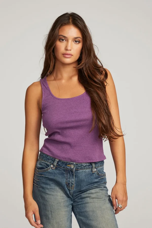 Clearance Lander Eggplant Tank Women Tops | Loungewear