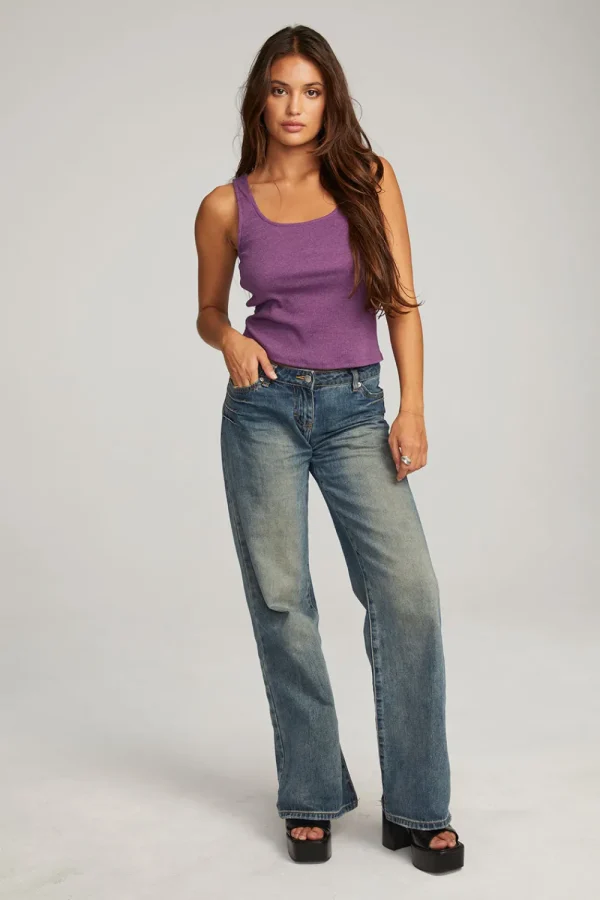 Clearance Lander Eggplant Tank Women Tops | Loungewear