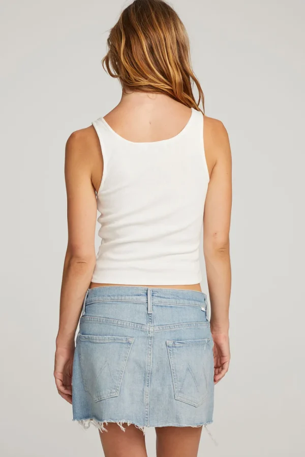 Online Lander White Tank Women Loungewear | Tops